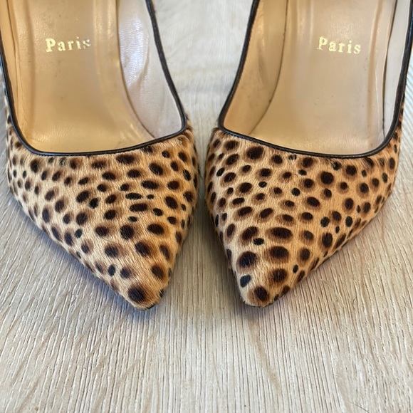 Louboutin Pigalle 100MM Jungle Cheetah - 37.5 - Picture 3 of 8